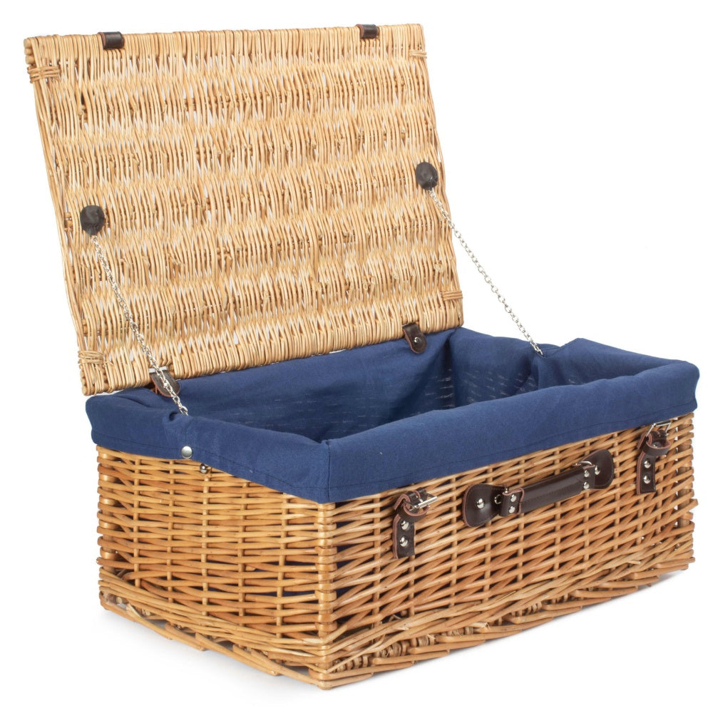55cm Buff Willow Wicker Picnic Basket