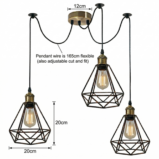 Multiple pendant lights from one fixture ~6756
