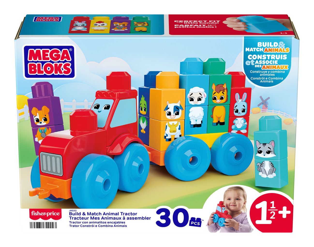 Mega Bloks Build & Match Animal Tractor