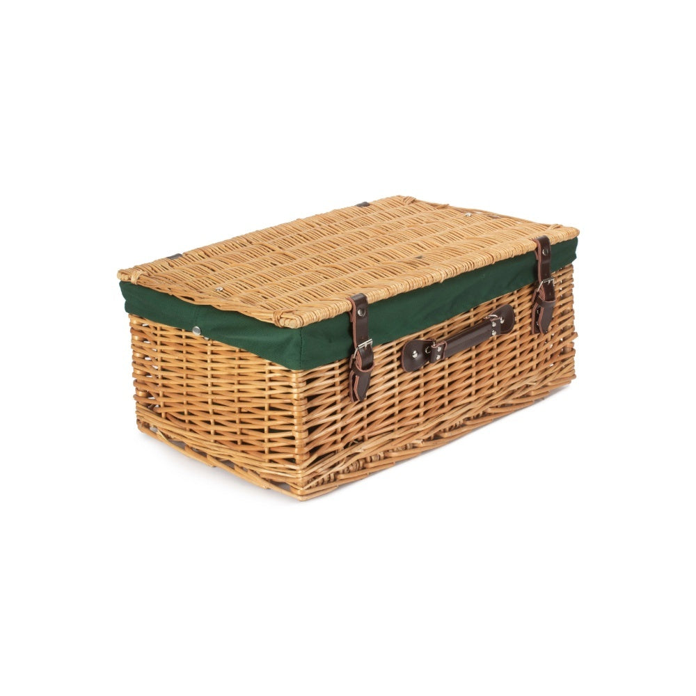 55cm Buff Willow Wicker Picnic Basket
