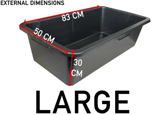 Large Dog Pet Bath with Drain Valve, 90 Litres