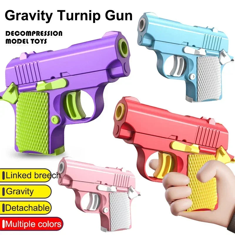 Mini Gravity Printing Toy Gun Fidget Stress Relief